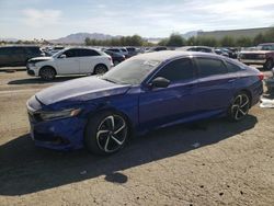 Salvage cars for sale at Las Vegas, NV auction: 2021 Honda Accord Sport SE