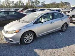 Honda Civic ex salvage cars for sale: 2012 Honda Civic EX