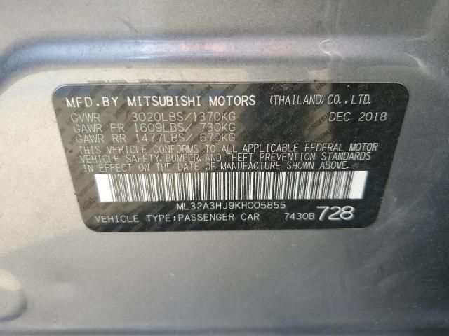 2019 Mitsubishi Mirage ES