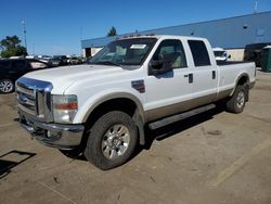 Salvage trucks for sale at Woodhaven, MI auction: 2008 Ford F350 SRW Super Duty