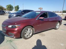 Salvage cars for sale at Oklahoma City, OK auction: 2016 Chevrolet Malibu LT