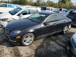 Mercedes-Benz salvage cars for sale: 2014 Mercedes-Benz C 300 4matic