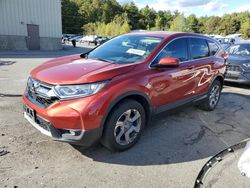 Salvage cars for sale from Copart Exeter, RI: 2018 Honda CR-V EXL