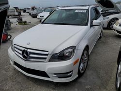 Salvage cars for sale at Riverview, FL auction: 2013 Mercedes-Benz C 250