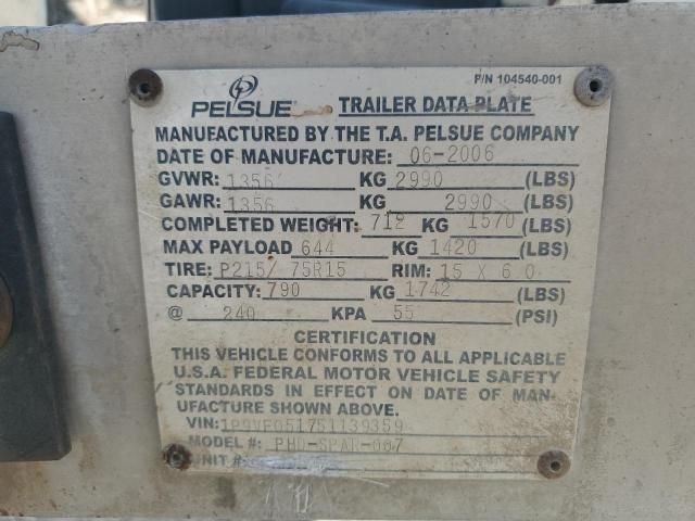 2006 Pelsue Trailer