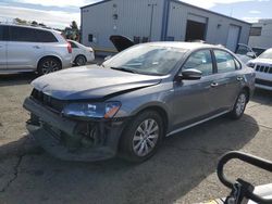 Salvage cars for sale at Vallejo, CA auction: 2014 Volkswagen Passat S