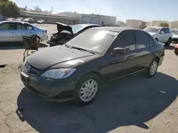 Salvage cars for sale at Martinez, CA auction: 2004 Honda Civic LX