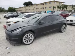 Salvage cars for sale from Copart Opa Locka, FL: 2023 Tesla Model 3