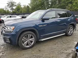 Salvage cars for sale at Waldorf, MD auction: 2018 Volkswagen Atlas SE