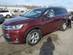 Salvage cars for sale at Pennsburg, PA auction: 2018 Toyota Highlander Limited