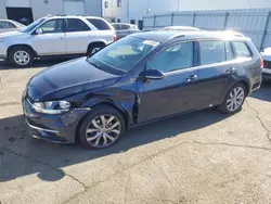 Salvage cars for sale at Vallejo, CA auction: 2018 Volkswagen Golf Sportwagen SEL