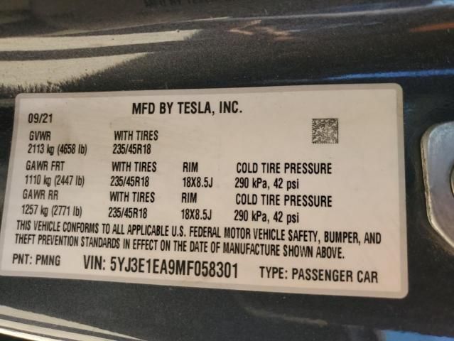 2021 Tesla Model 3