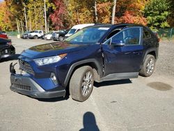 Salvage cars for sale at East Granby, CT auction: 2021 Toyota Rav4 XLE Premium