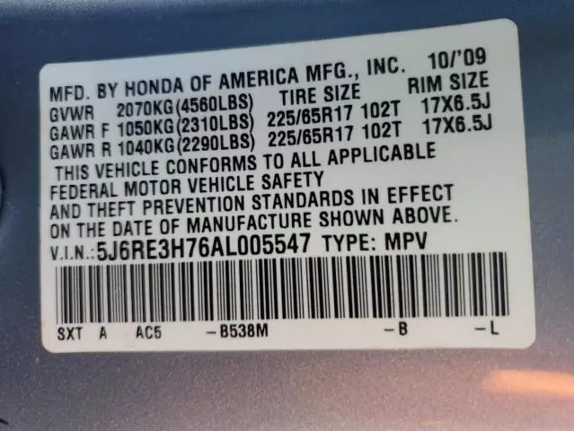 2010 Honda CR-V EXL