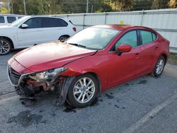 Salvage cars for sale from Copart Savannah, GA: 2016 Mazda 3 Touring