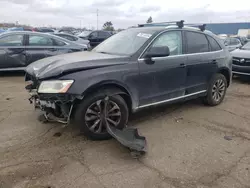 Salvage cars for sale at Woodhaven, MI auction: 2013 Audi Q5 Premium