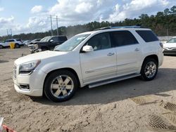 Salvage cars for sale at Greenwell Springs, LA auction: 2015 GMC Acadia Denali