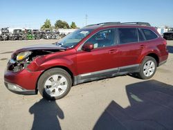 Subaru Vehiculos salvage en venta: 2011 Subaru Outback 2.5I Premium