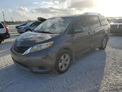 Salvage cars for sale from Copart Arcadia, FL: 2011 Toyota Sienna LE