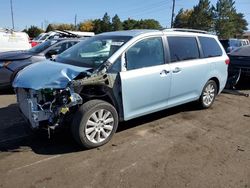 Salvage Cars with No Bids Yet For Sale at auction: 2015 Toyota Sienna XLE