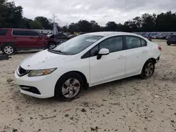 Salvage cars for sale at Ocala, FL auction: 2013 Honda Civic LX