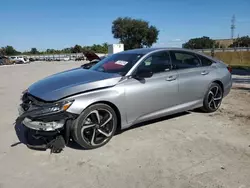 Salvage cars for sale at Orlando, FL auction: 2022 Honda Accord Sport