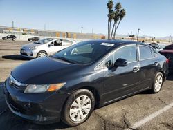 Honda Civic Vehiculos salvage en venta: 2012 Honda Civic LX