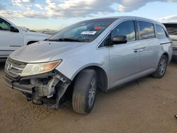 Salvage cars for sale at Brighton, CO auction: 2011 Honda Odyssey EXL