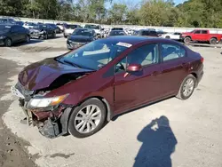 Honda salvage cars for sale: 2012 Honda Civic EXL