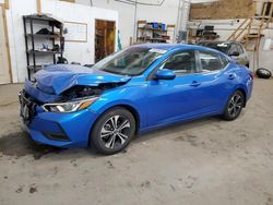 Nissan salvage cars for sale: 2021 Nissan Sentra SV