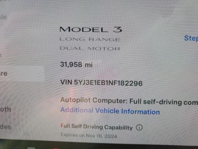 2022 Tesla Model 3