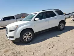 Salvage cars for sale at Amarillo, TX auction: 2016 GMC Acadia SLT-1