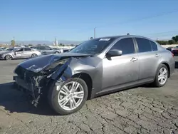 Salvage cars for sale at Colton, CA auction: 2011 Infiniti G25 Base