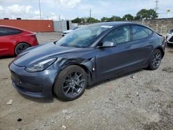 Salvage cars for sale at Homestead, FL auction: 2021 Tesla Model 3