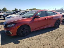 Honda salvage cars for sale: 2019 Honda Civic LX