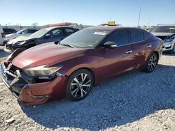 Salvage cars for sale at Cahokia Heights, IL auction: 2017 Nissan Maxima 3.5S