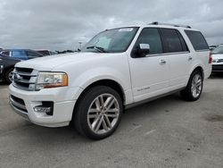 Salvage cars for sale at Riverview, FL auction: 2016 Ford Expedition Platinum