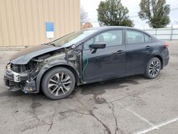 Honda salvage cars for sale: 2015 Honda Civic EX