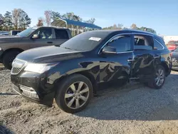 Salvage cars for sale at Spartanburg, SC auction: 2015 Acura MDX Advance