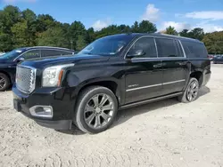 Salvage cars for sale at Mendon, MA auction: 2015 GMC Yukon XL Denali