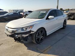 Salvage cars for sale at Grand Prairie, TX auction: 2017 Honda Accord Sport Special Edition