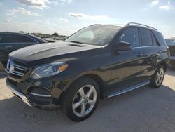 Salvage cars for sale at San Antonio, TX auction: 2018 Mercedes-Benz GLE 350