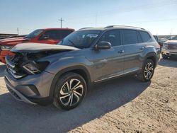 Salvage cars for sale at Andrews, TX auction: 2022 Volkswagen Atlas SEL