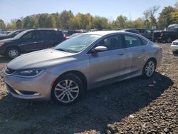 Salvage cars for sale at Chalfont, PA auction: 2016 Chrysler 200 Limited