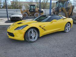 Salvage cars for sale at Las Vegas, NV auction: 2019 Chevrolet Corvette Stingray 1LT