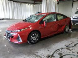 Salvage cars for sale at Albany, NY auction: 2021 Toyota Prius Prime LE