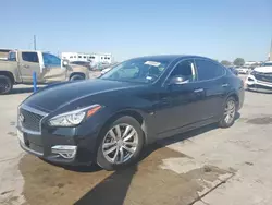 Salvage cars for sale at Grand Prairie, TX auction: 2015 Infiniti Q70 3.7