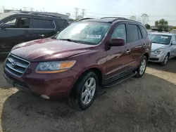 Salvage cars for sale at Elgin, IL auction: 2008 Hyundai Santa FE SE