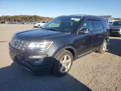 Salvage cars for sale at Assonet, MA auction: 2017 Ford Explorer XLT