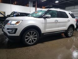 Salvage cars for sale at Blaine, MN auction: 2017 Ford Explorer Limited